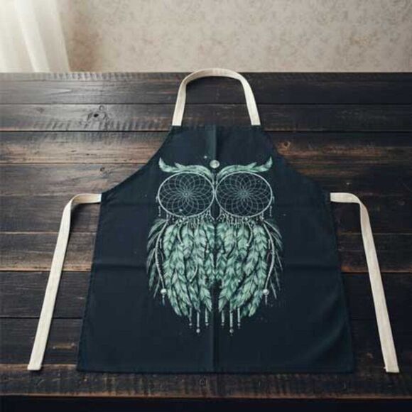 2/$21 Ladies Owl Apron - Picture 3 of 7